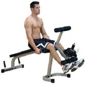 Body Solid PowerLine Seated Leg Extension Supine Curl PLCE165X
